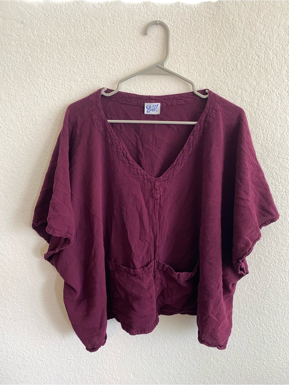 Plum Oh My Gauze! Top